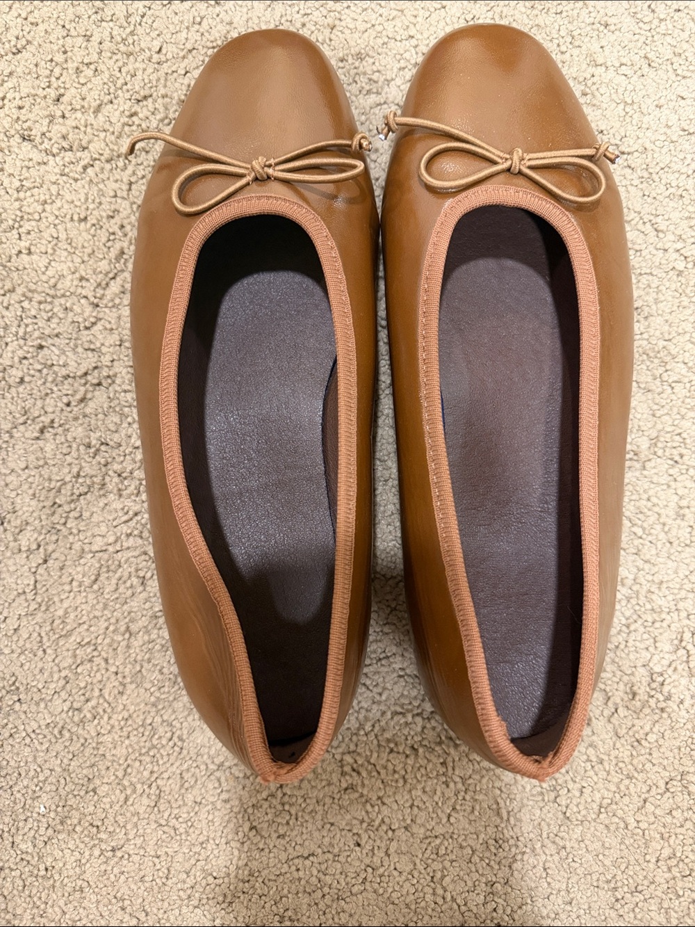 Women's Classic Bow Ballet Flats - Brown